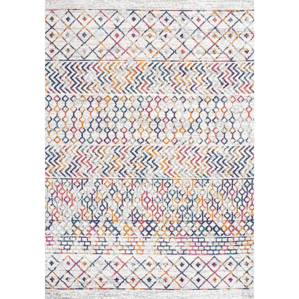 Jonathan Y Arta Moroccan Vintage Geometric Area Rug In Multi/cream