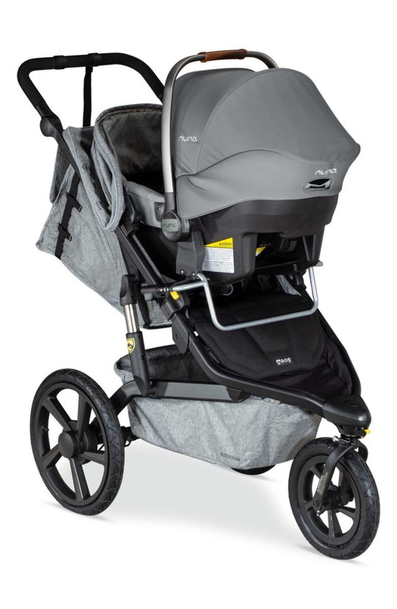 BOB Single Jogging Stroller Adapter for Cybex, Maxi Cosi & Nuna Infant Car Seats, Alternate, color, Silver