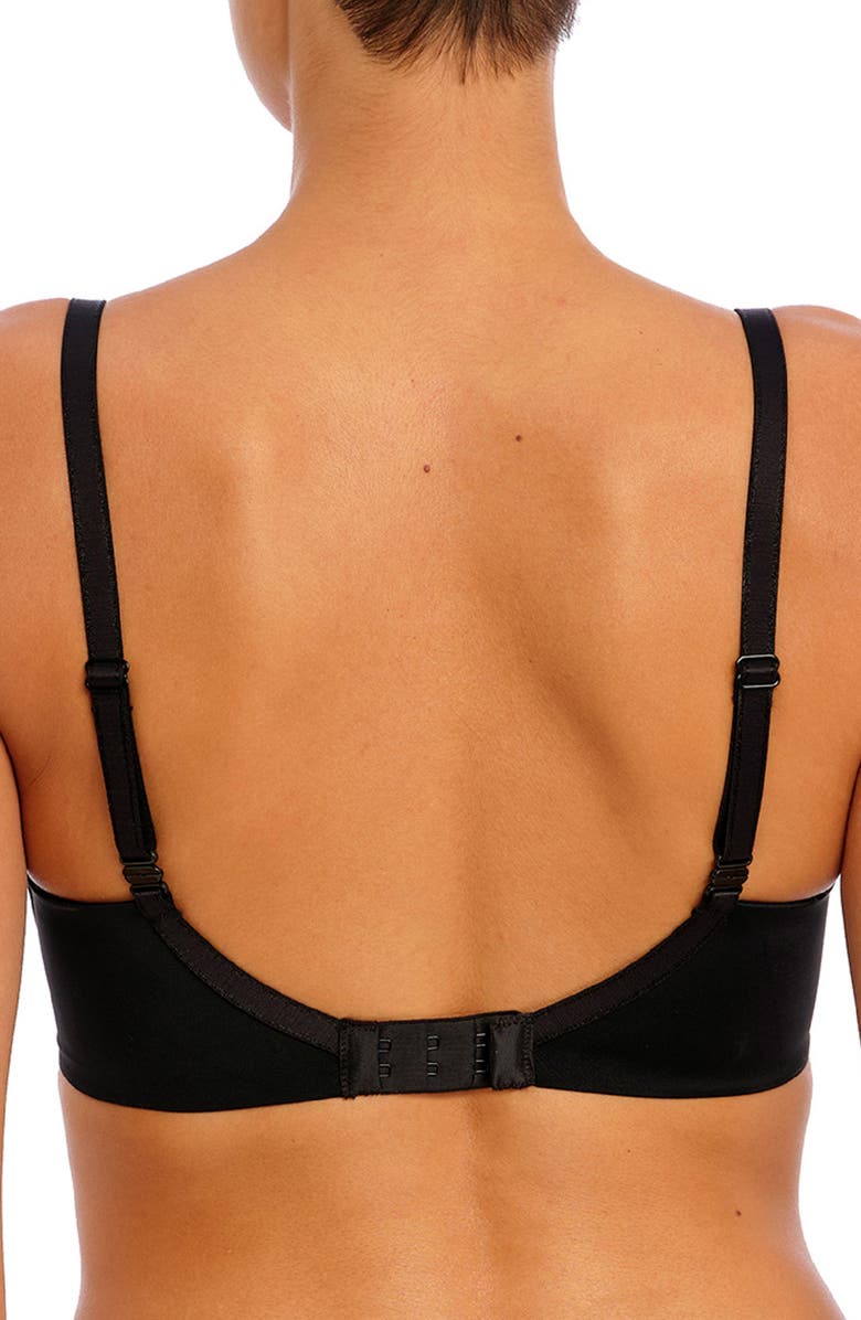 Freya Undetected Underwire Convertible T-Shirt Bra, Alternate, color, Black