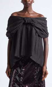 Simone Rocha Gathered Bow Top