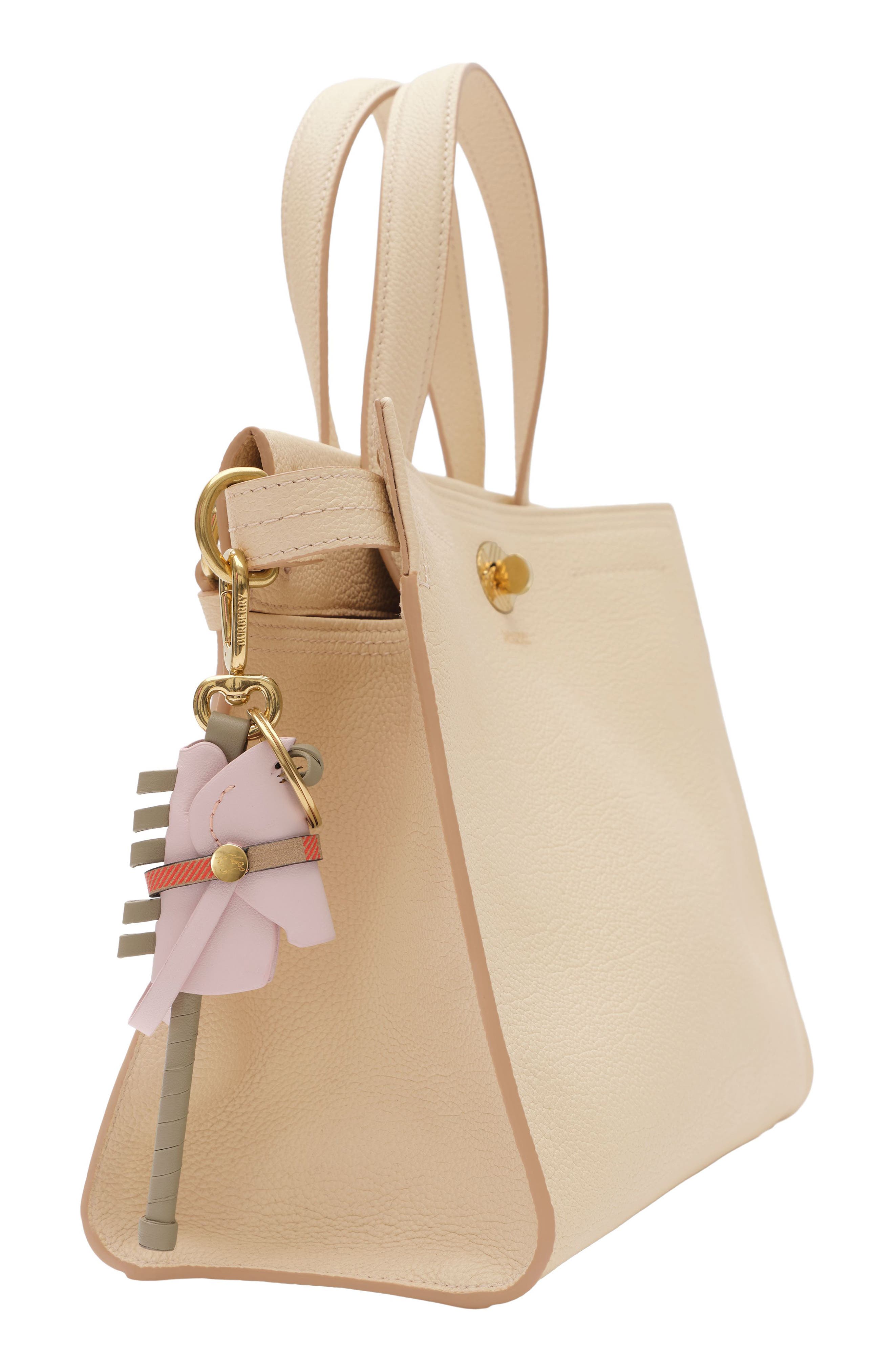 Hobby Horse Leather Bag Charm, Alternate, color, CAMEO PINK