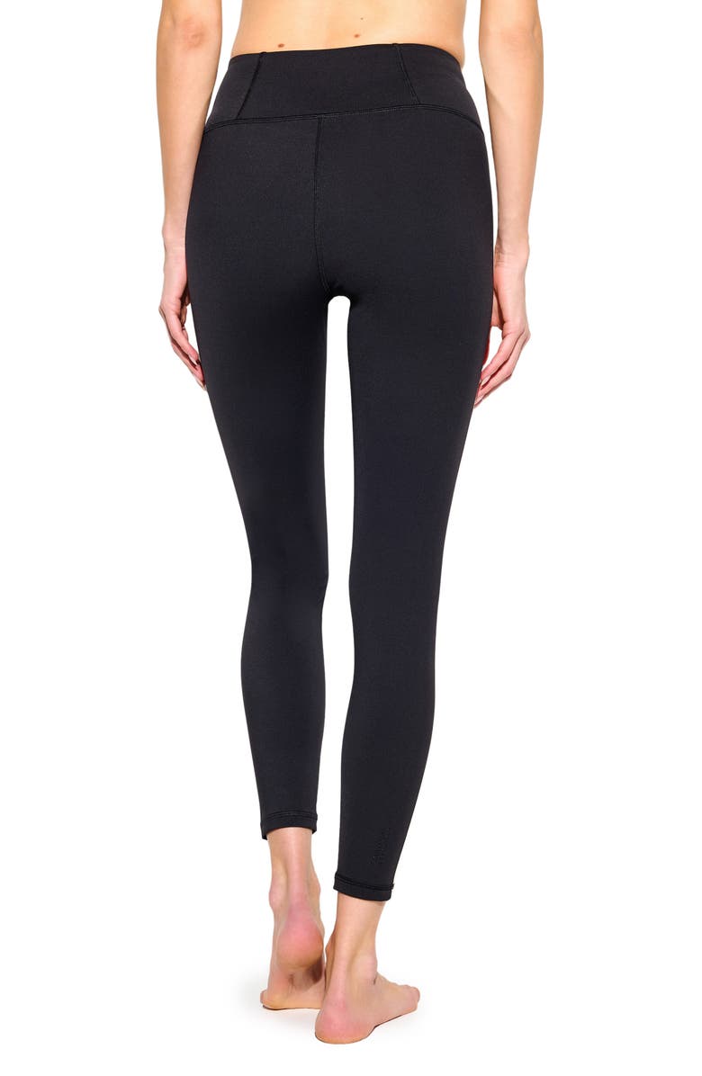 Spiritual Gangster Skye High Waist 7/8 Leggings, Alternate, color, Black/ Canvas