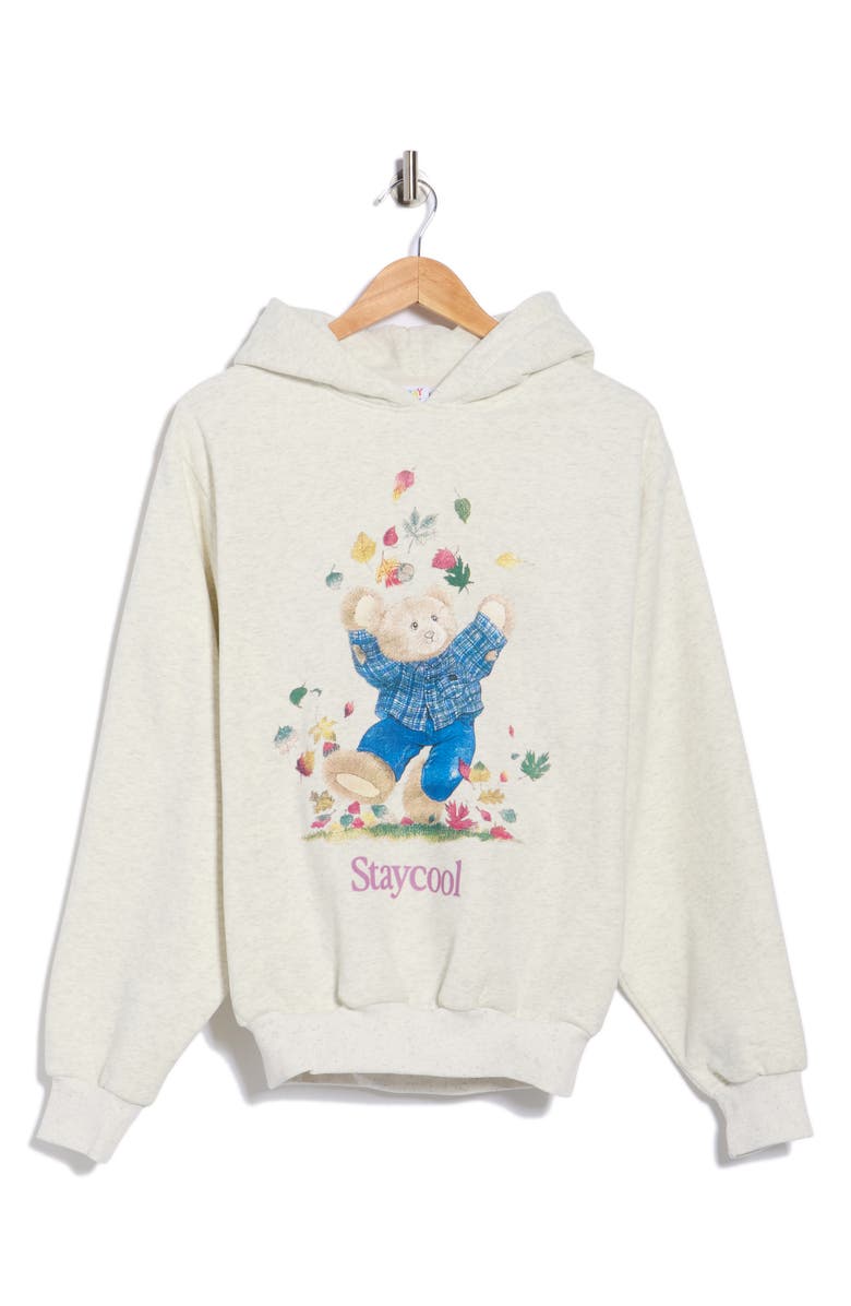 STAYCOOL Rustic Bear Hoodie, Alternate, color, Heather Gray