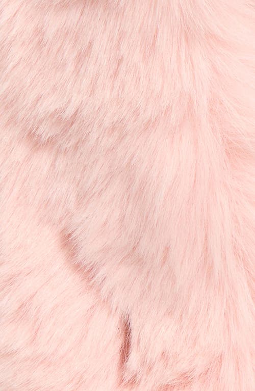 Surell Kids' Faux Fur Scarf In Pink