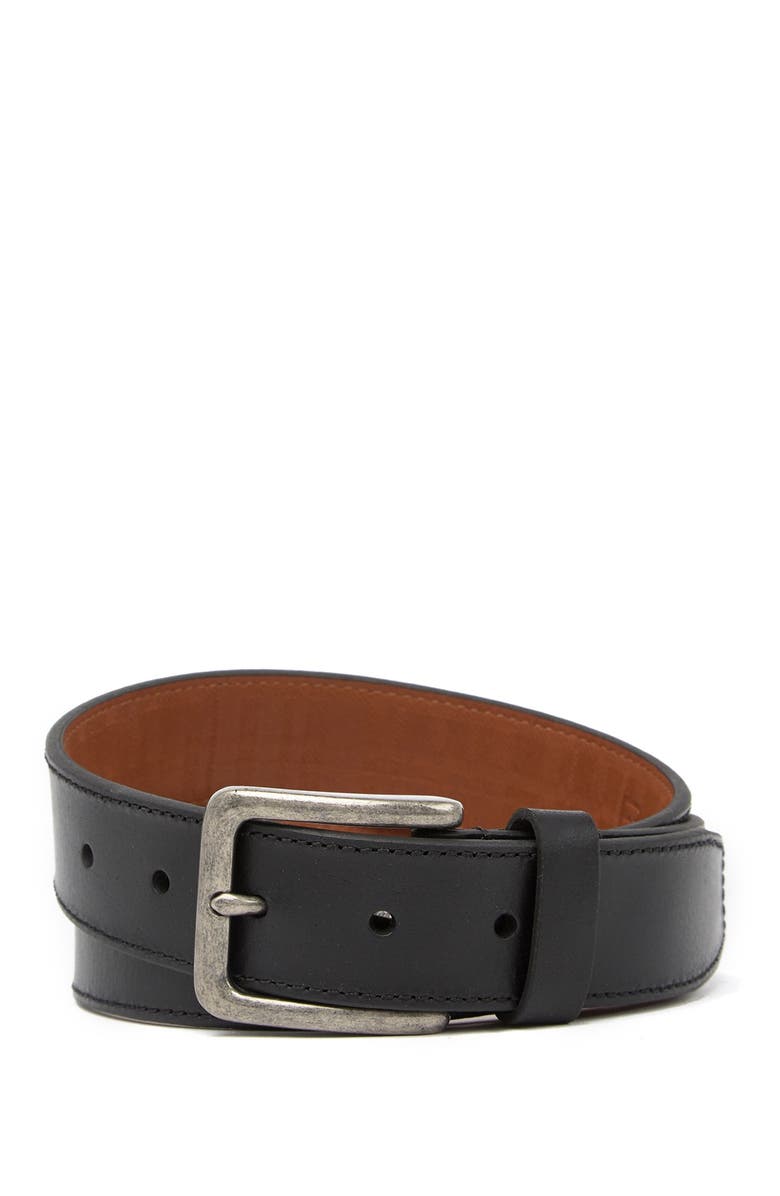 BOCONI Leather Belt, Main, color, Black