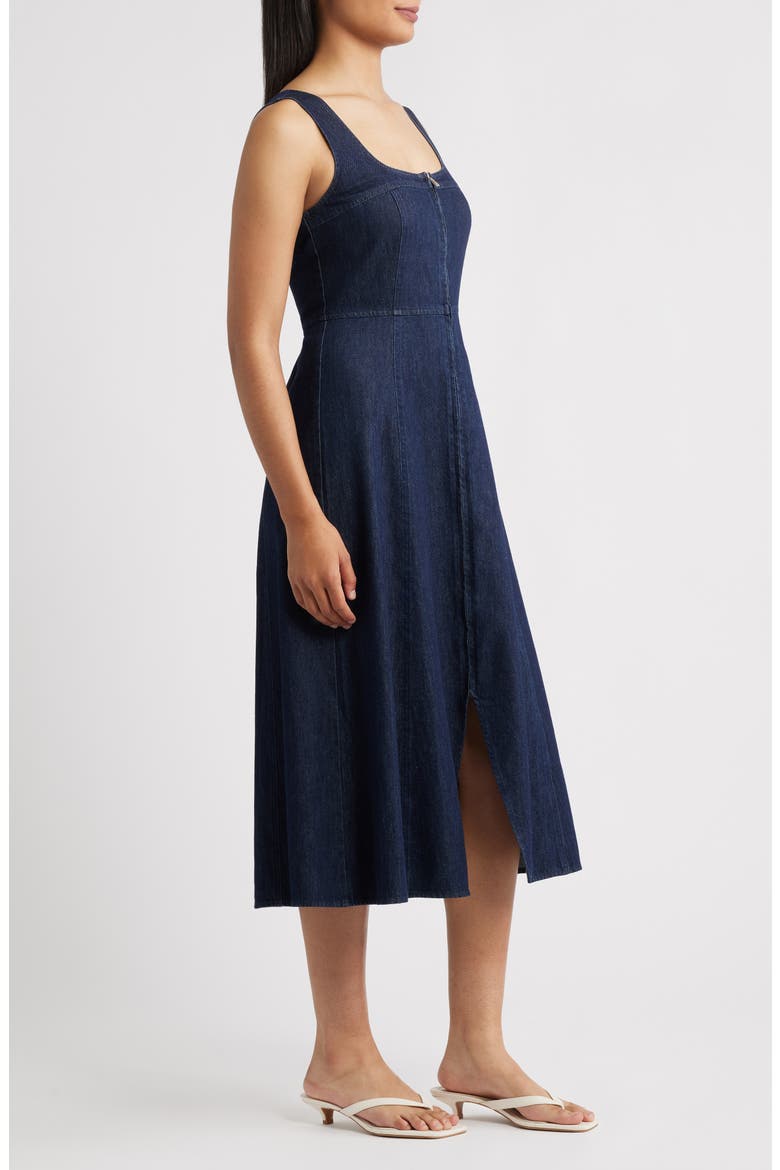 Denim A-Line Dress, Alternate, color, DENIM
