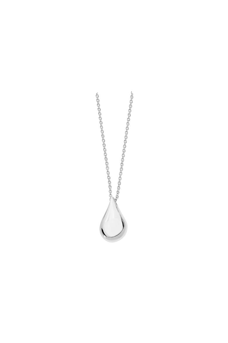 Large Tear Drop Pendant Necklace in 925 Sterling Silver, Main, color, Sterling Silver