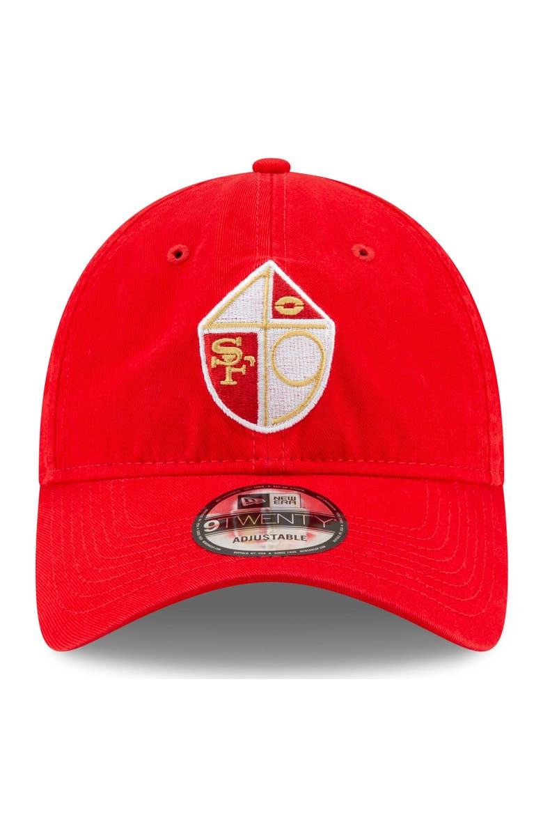 Men's New Era Scarlet San Francisco 49ers Core Classic 9TWENTY Adjustable Hat, Alternate, color, Scarlet