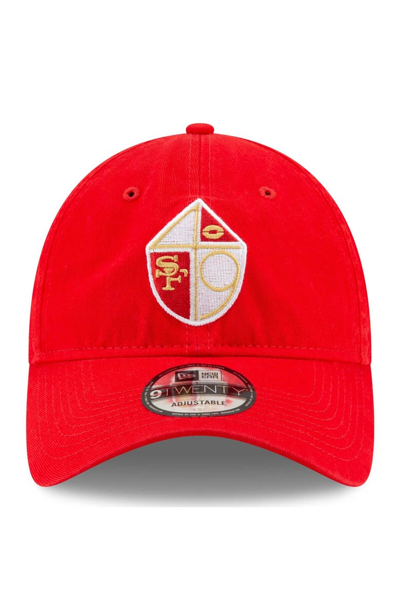 New Era Men's New Era Scarlet San Francisco 49ers Core Classic 9TWENTY Adjustable Hat, Alternate, color, 