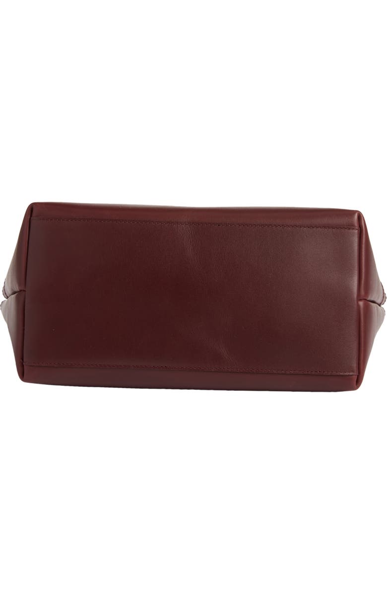 Madewell Medium Essentials Leather East/West Tote, Alternate, color, Dark Cabernet