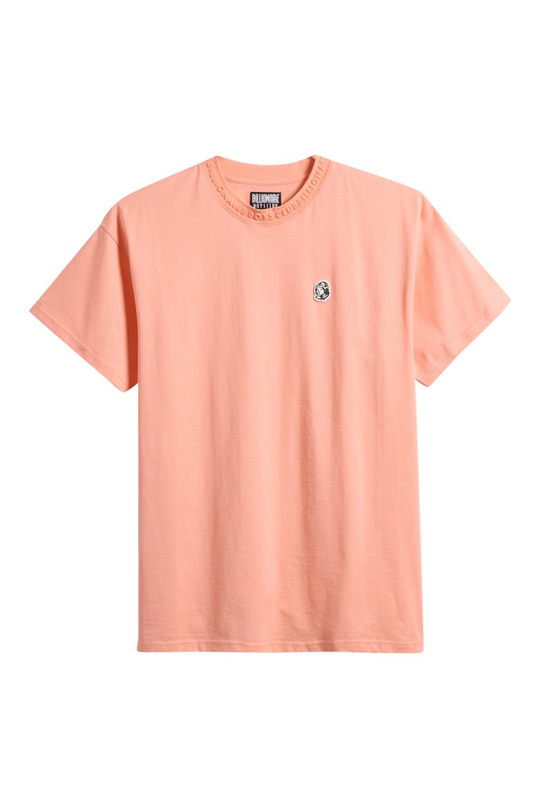 Wrapped Crewneck T-Shirt, Alternate, color, PEACH AMBER