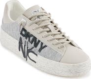 DKNY Ginali Logo Graffiti Platform Sneaker
