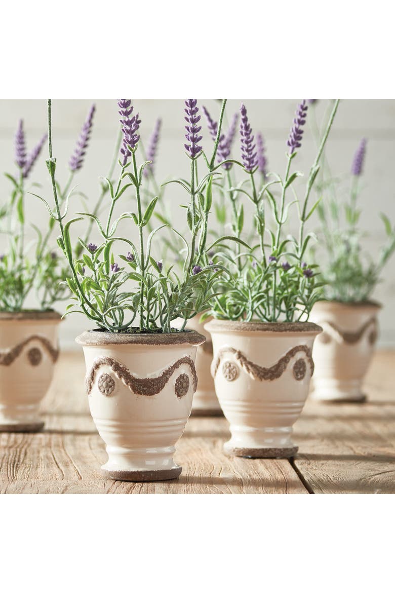 French Lavender Drop-In 13" Set of 6, Alternate, color, White