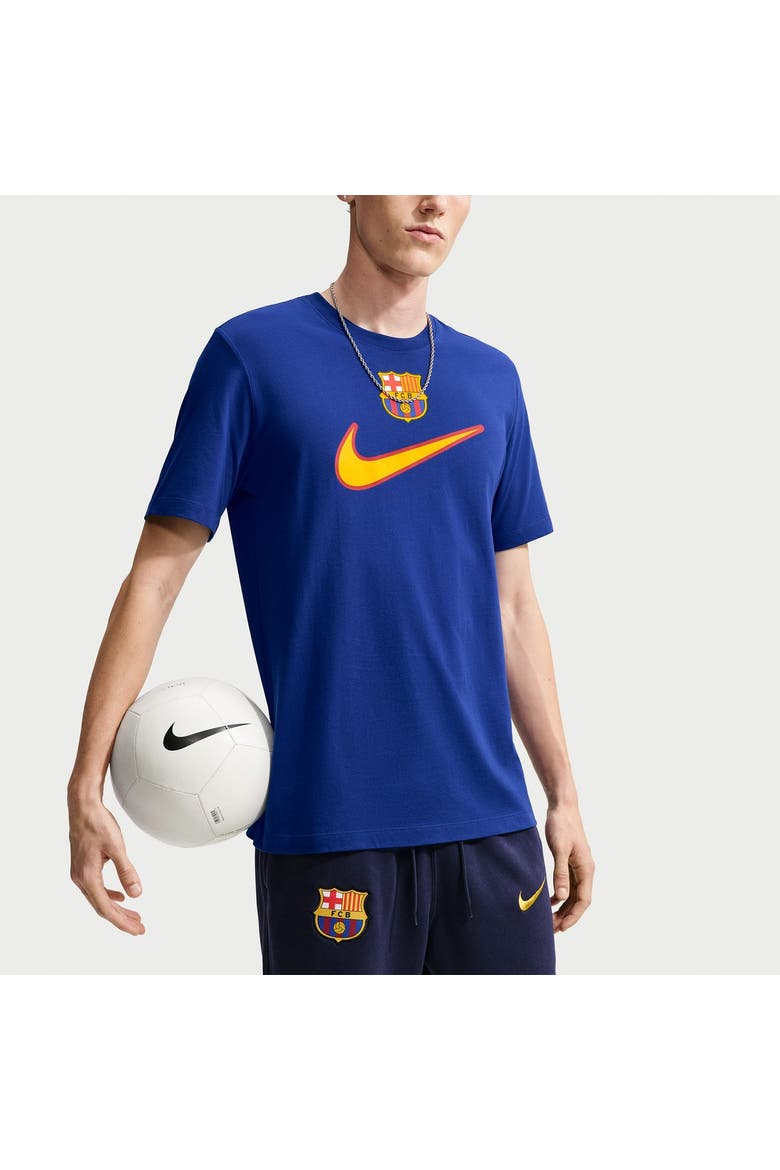Men's Nike Royal Barcelona Swoosh T-Shirt, Main, color, Royal