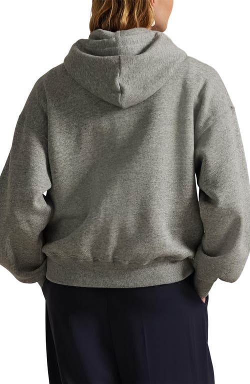 Polo Ralph Lauren Hooded Cotton Sweatshirt Front Pockets In Gray