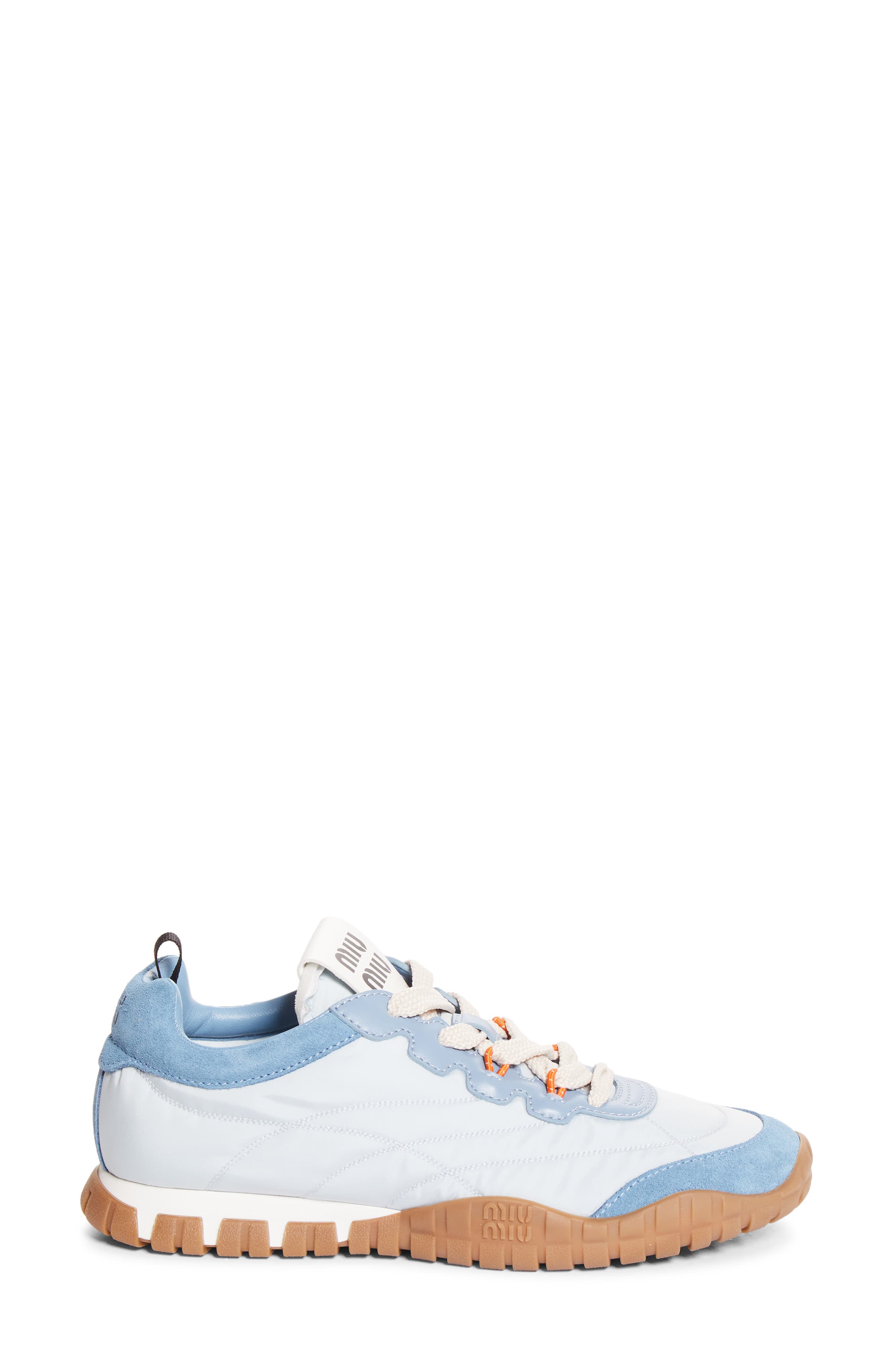 Miu Miu Tyre Quilted Sport Sneaker, Alternate, color, 