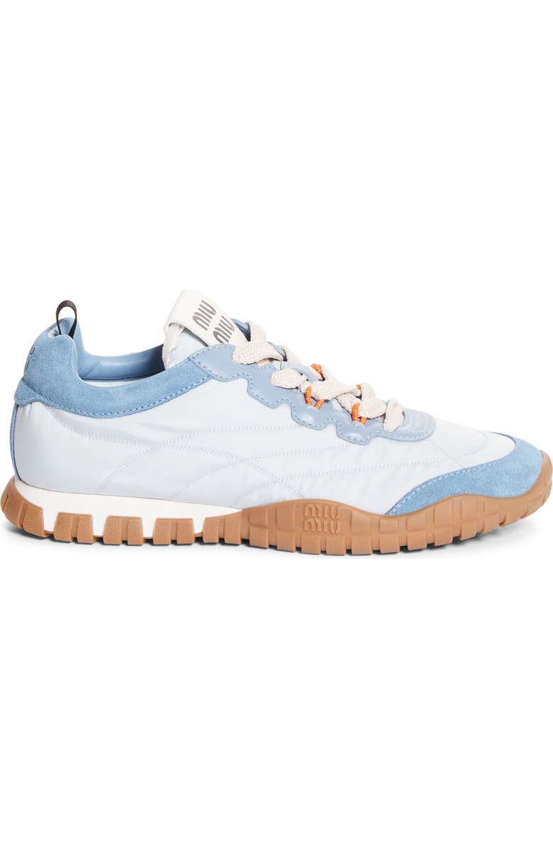 Miu Miu Tyre Quilted Sport Sneaker, Alternate, color,