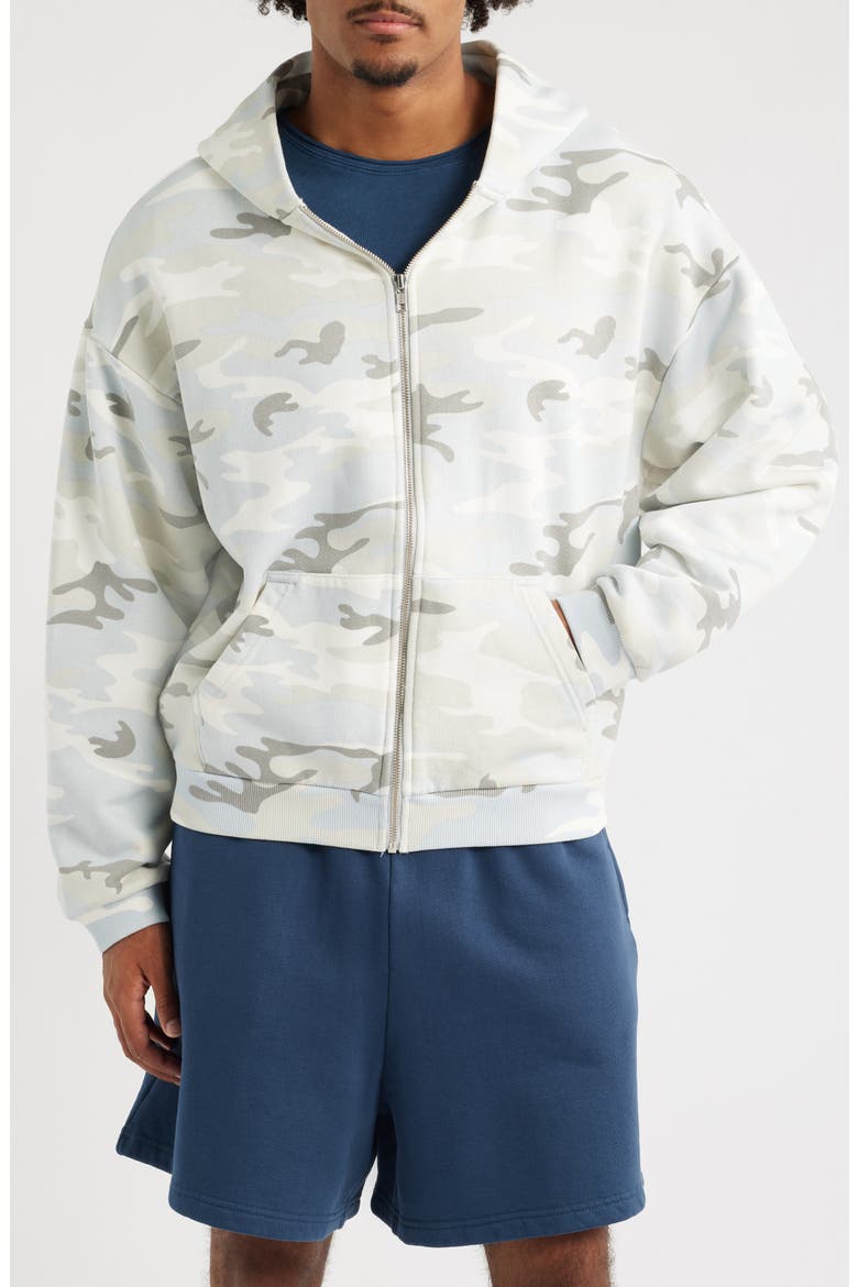 Camo Cotton Zip Hoodie, Alternate, color, SOFT BLUE CAMO
