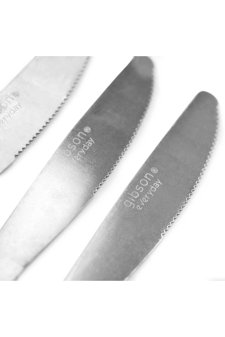 Everyday Jasper 18 Piece Dinner Knife Set, Alternate, color, Silver