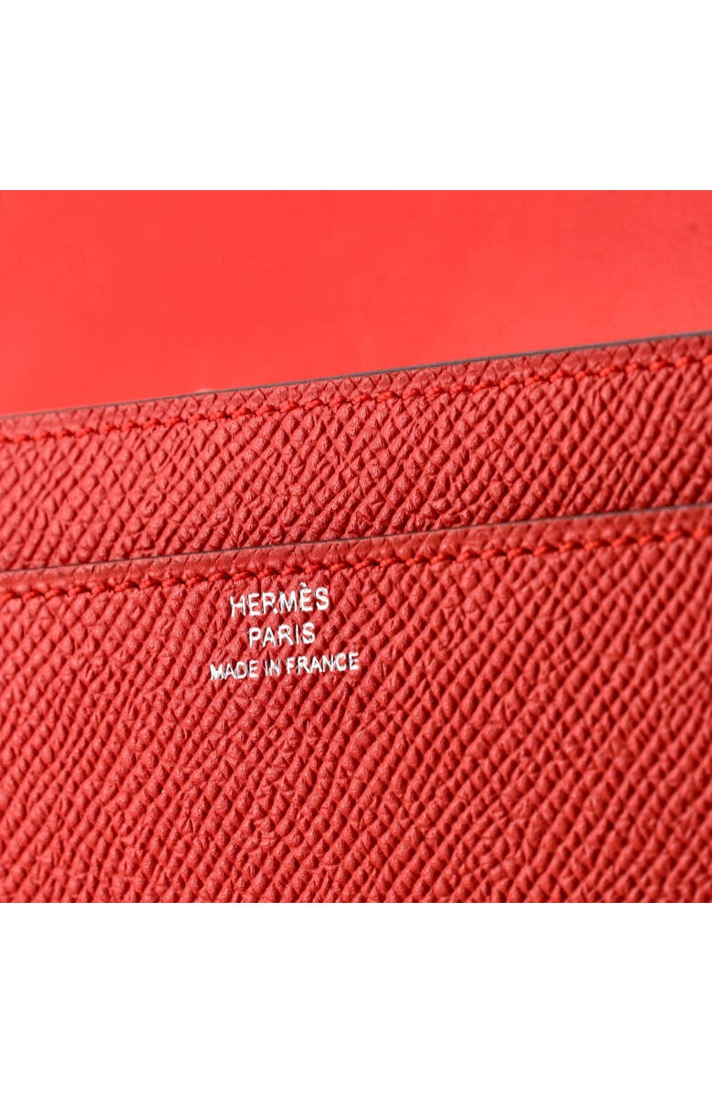 Pre-Owned Hermes Constance Wallet Epsom Long, Alternate, color, Capucine