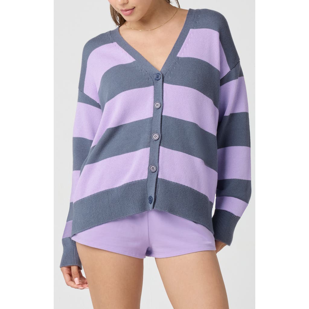 Florence By Mills Rugby Stripe Cotton Blend Cardigan