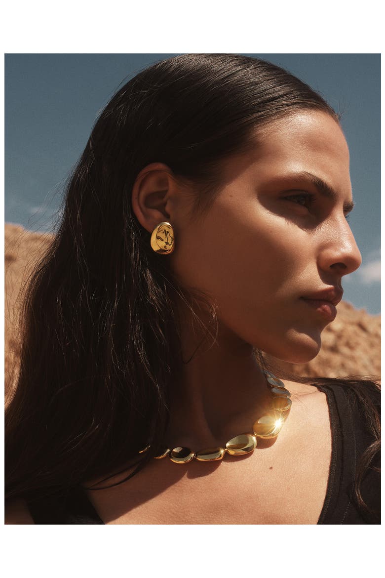 Aria Stud Earrings, Alternate, color, 18K GOLD VERMEIL
