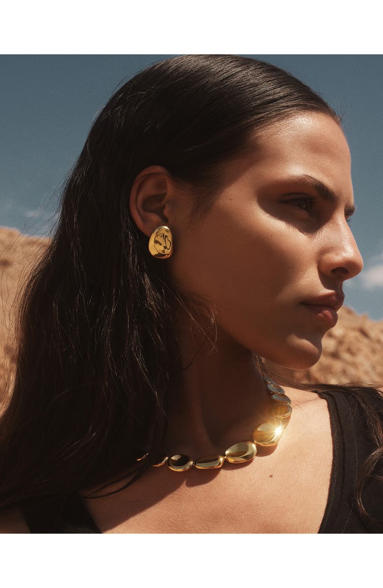 Monica Vinader Aria Stud Earrings, Alternate, color, 18K Gold Vermeil