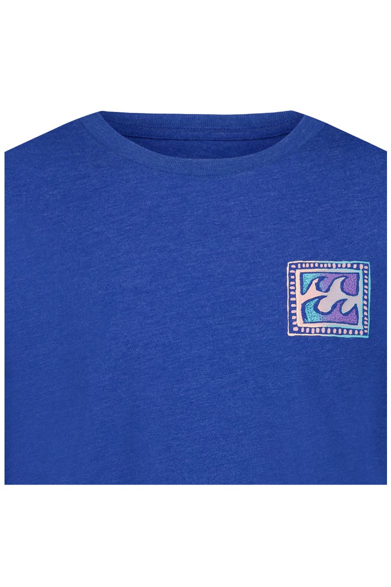 Kids' Crayon Wave Graphic T-Shirt, Alternate, color, TRUE BLUE HEATHER