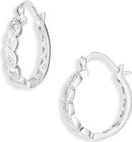 Sterling Forever Julietta Cubic Zirconia Hoop Earrings