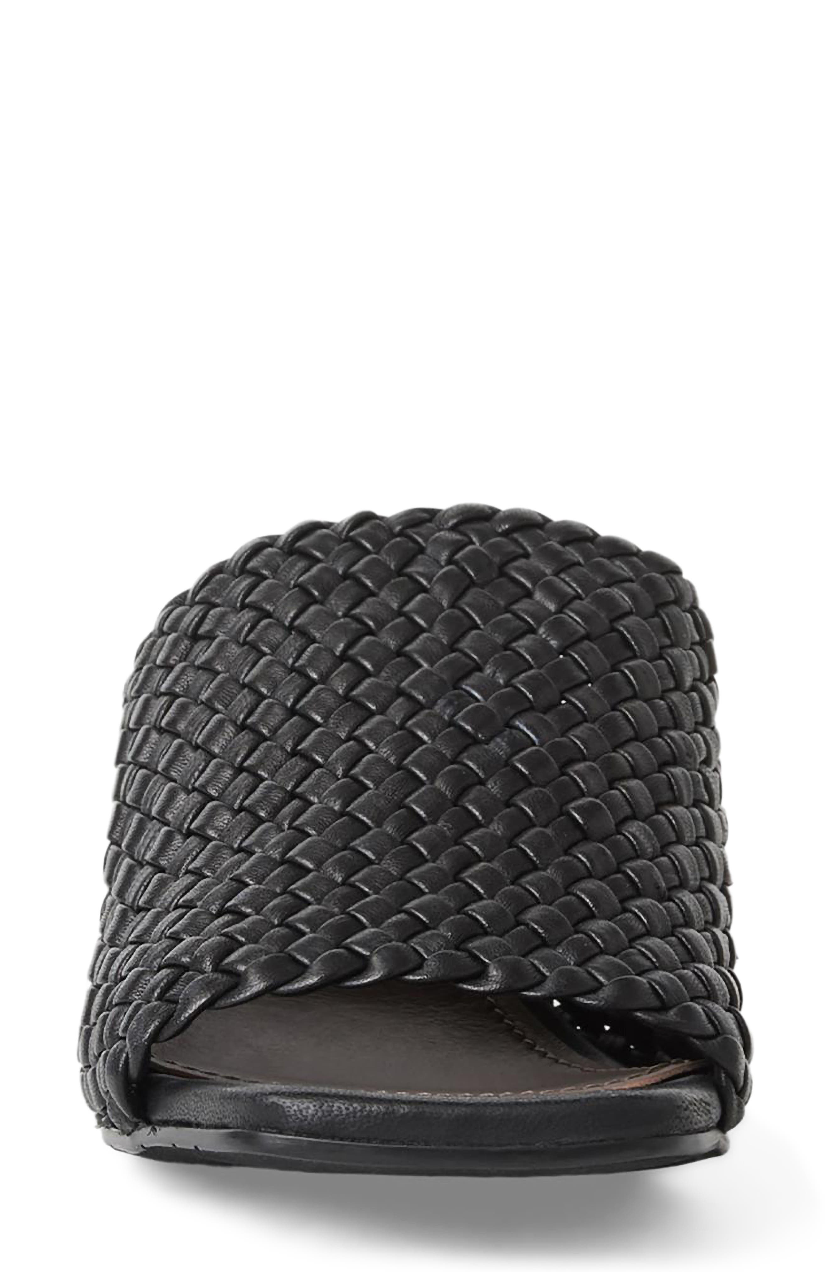 Aquatalia Laquila Slide Sandal, Alternate, color, Black Woven
