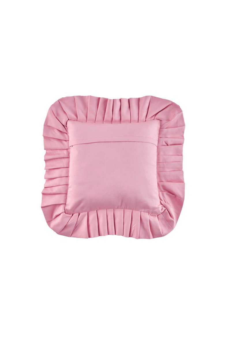 Ruffled Pillow Cover - Cover Only, Alternate, color, Green