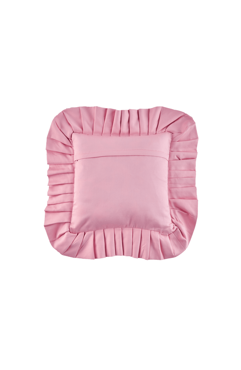 Sophie Williamson Design Ruffled Pillow Cover - Cover Only, Alternate, color, Green