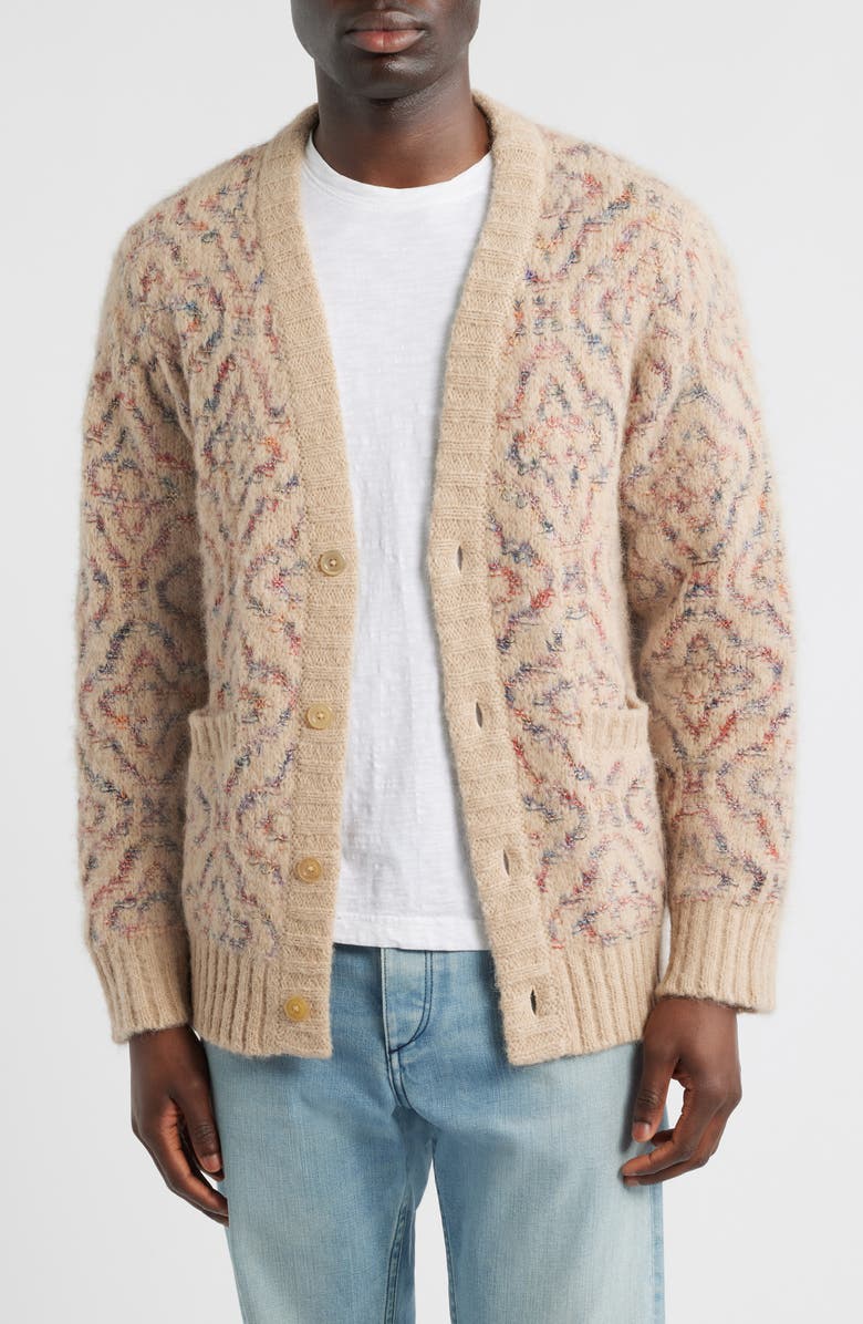 Corridor Somatic Alpaca & Cotton Blend Cardigan, Main, color, Natural