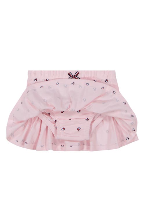 Tommy Hilfiger Logo Heart Sleeveless Polo & Skirted Bloomers Set In Pink