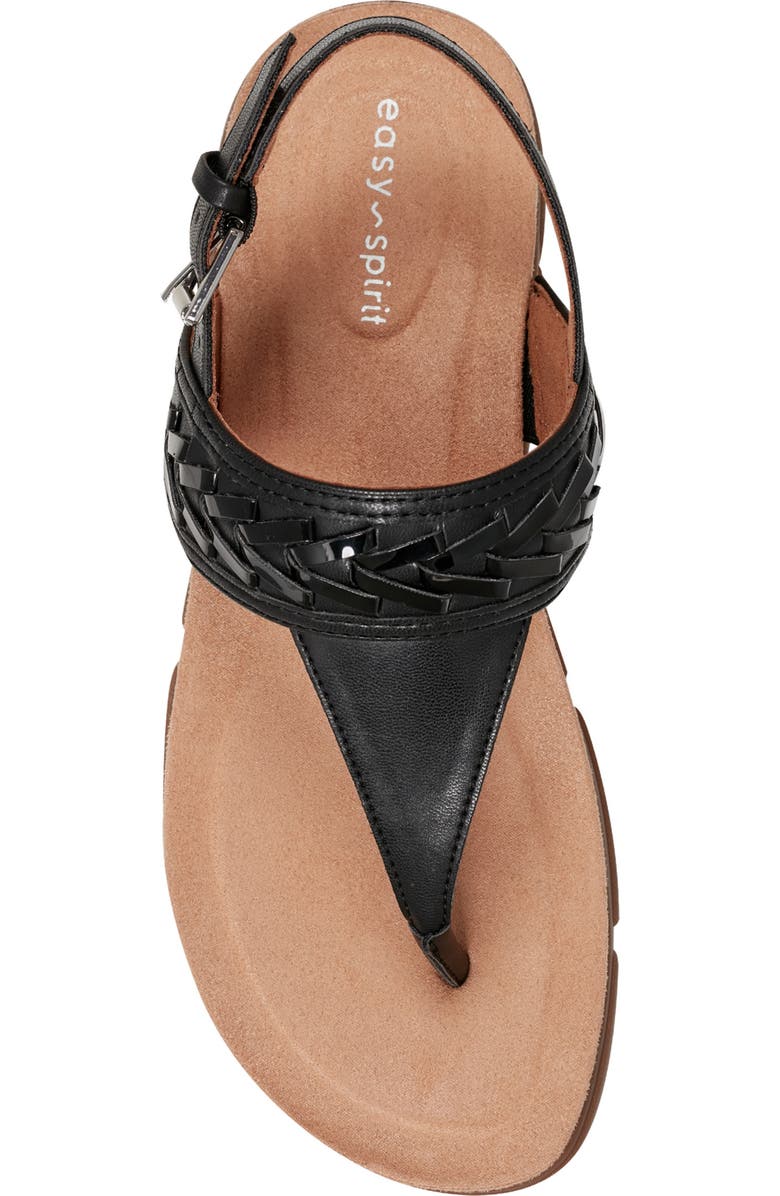 Easy Spirit Monte Slingback Sandal, Alternate, color, Black Patent