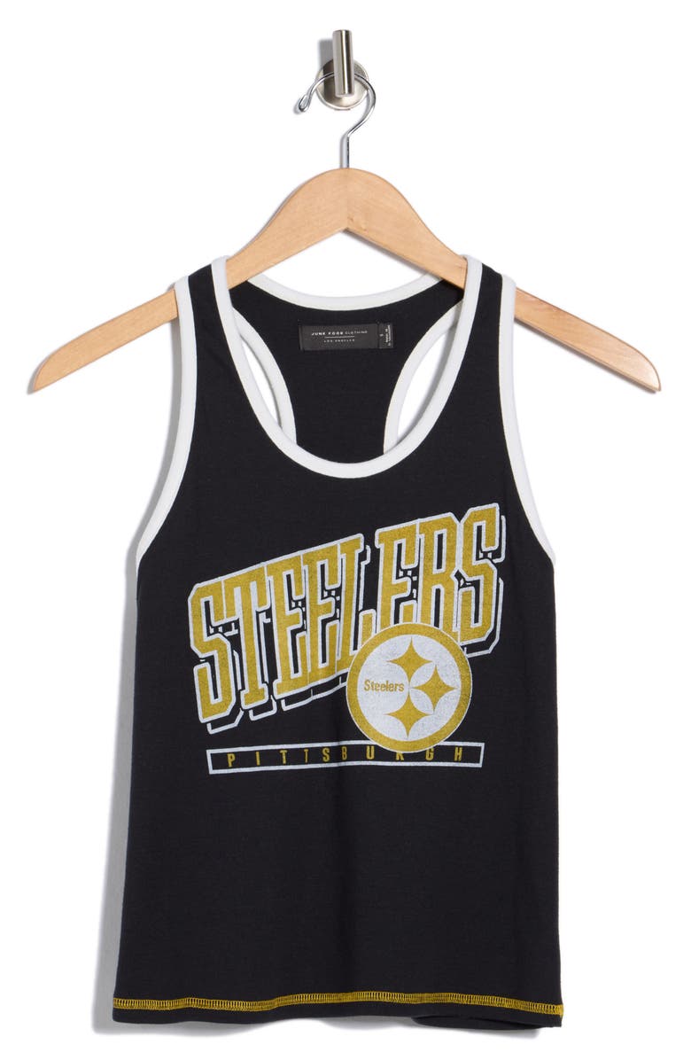 Junk Food All Pro Steelers Tank, Alternate, color, True Black/ Mustard