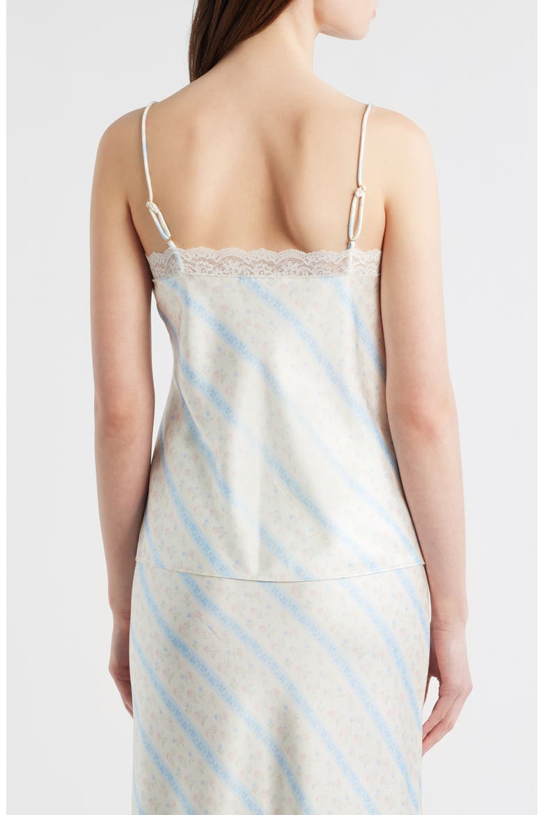 Fox Floral Satin Camisole, Alternate, color, COTTON SKIES