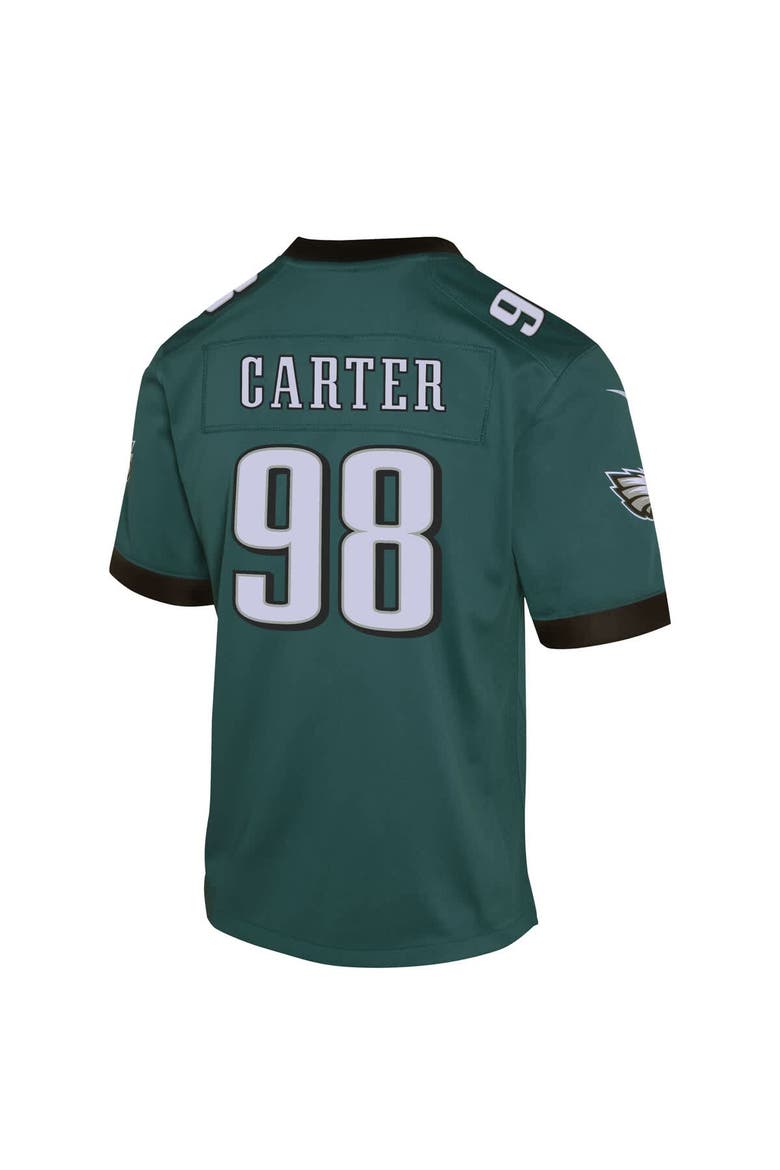 Youth Nike Jalen Carter Midnight Green Philadelphia Eagles Game Player Jersey, Alternate, color, Green