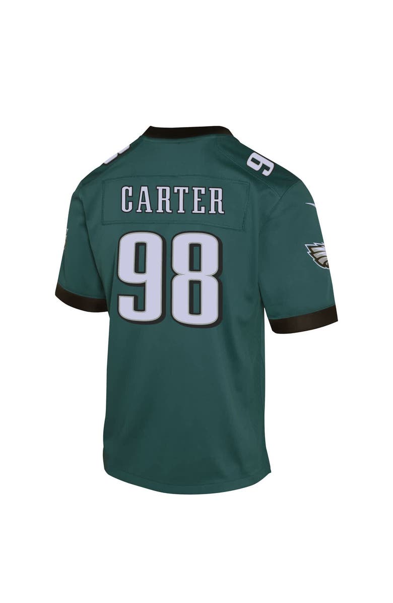 Nike Youth Nike Jalen Carter Midnight Green Philadelphia Eagles Game Player Jersey, Alternate, color, Green