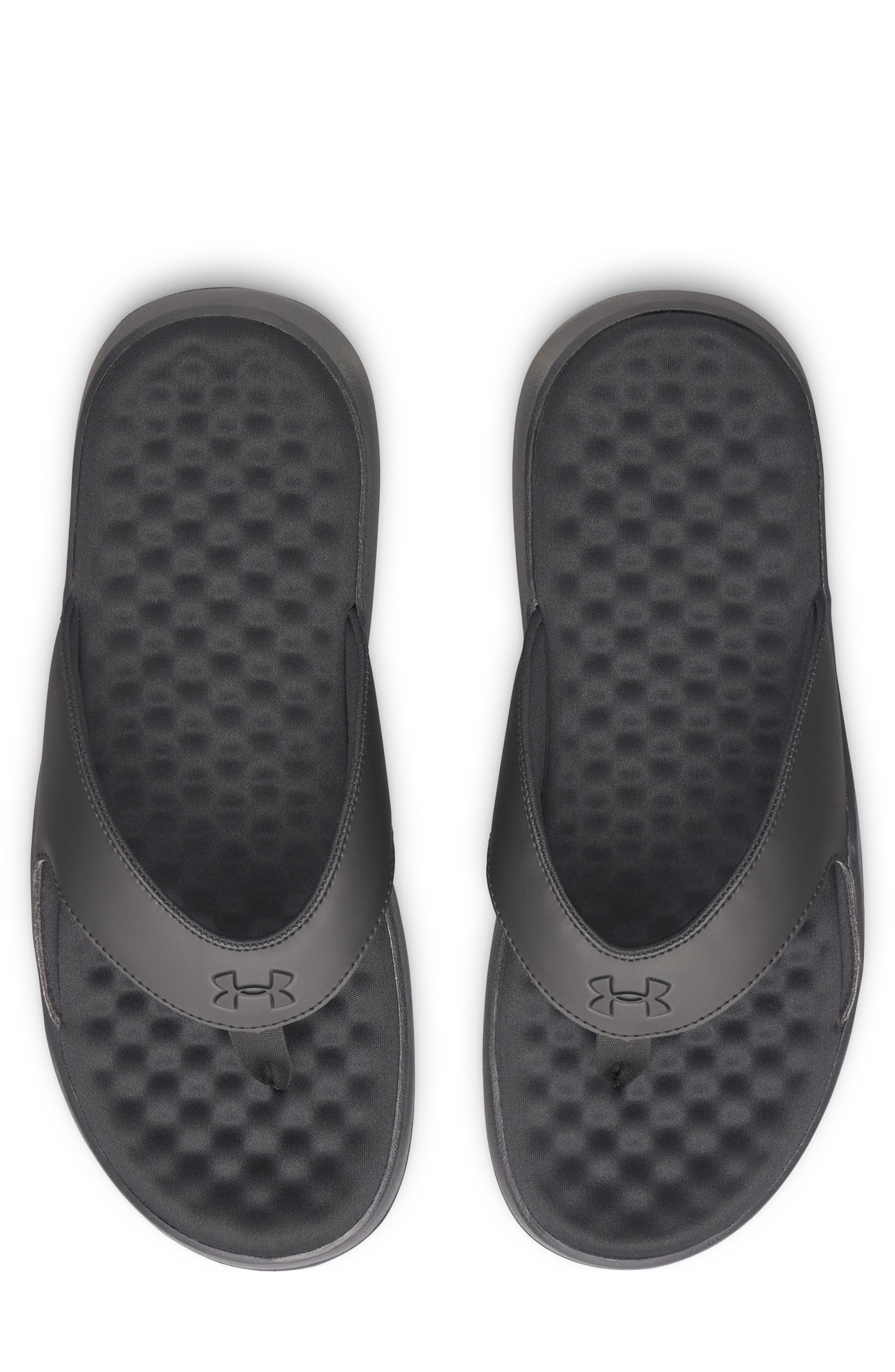 Under Armour UA Ignite Pro 8 Water Resistant Flip Flop, Alternate, color, Black