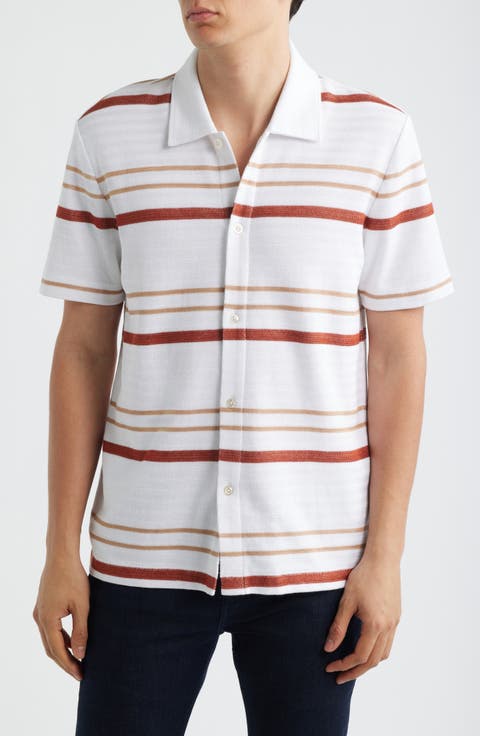 Pitti Stripe Short Sleeve Button-Up Shirt