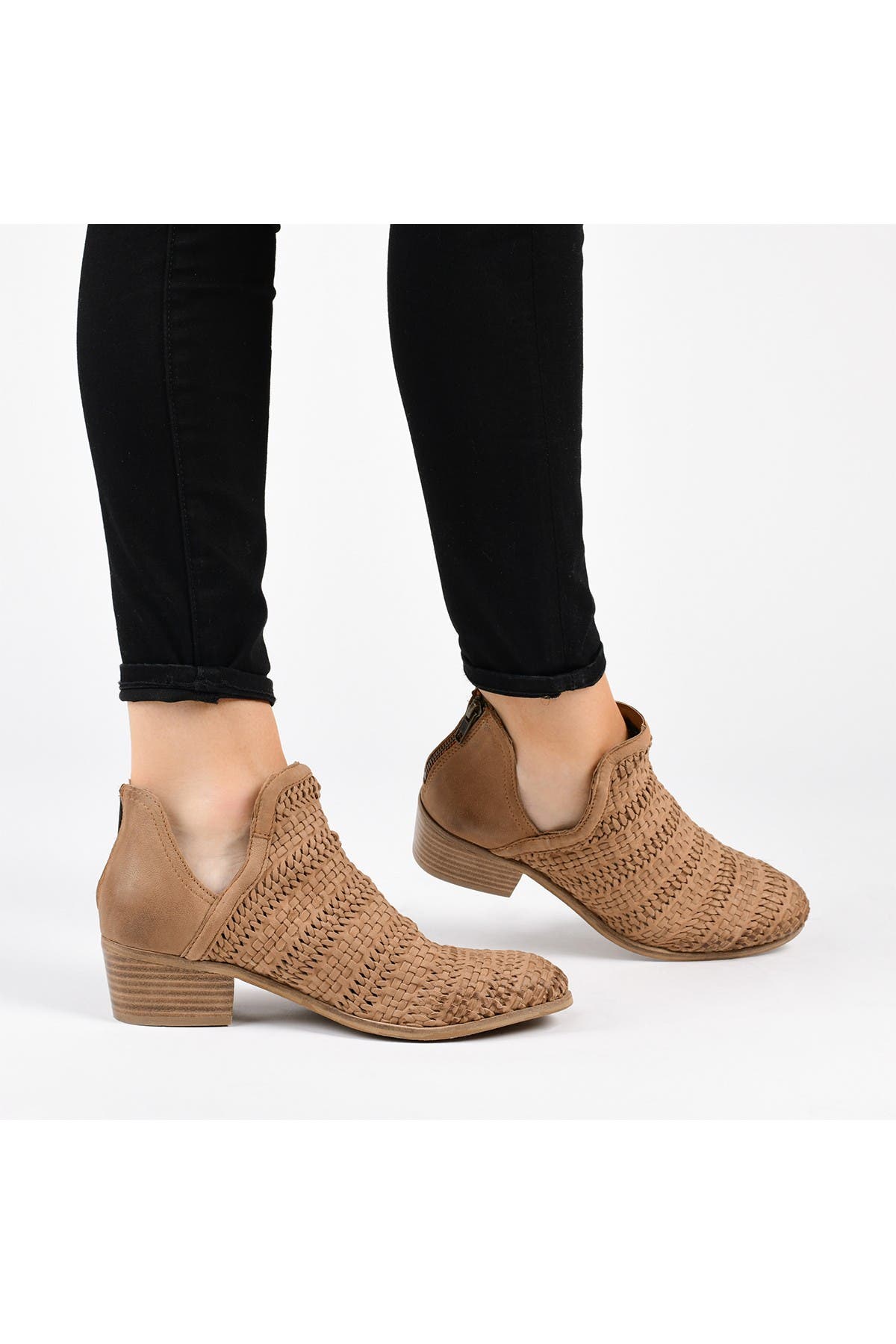 Journee Collection JOURNEE Dakota Woven Bootie, Alternate, color, 