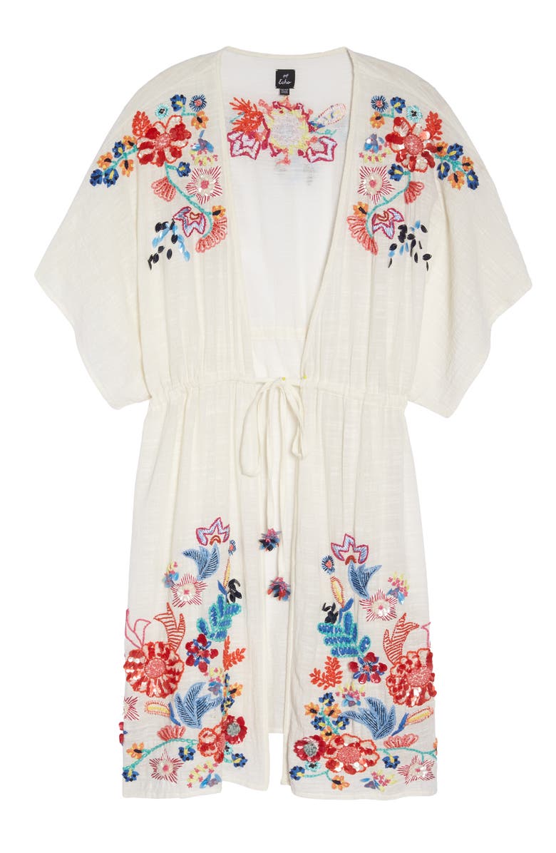 Echo Wildflower Cover-Up Tunic, Alternate, color, 