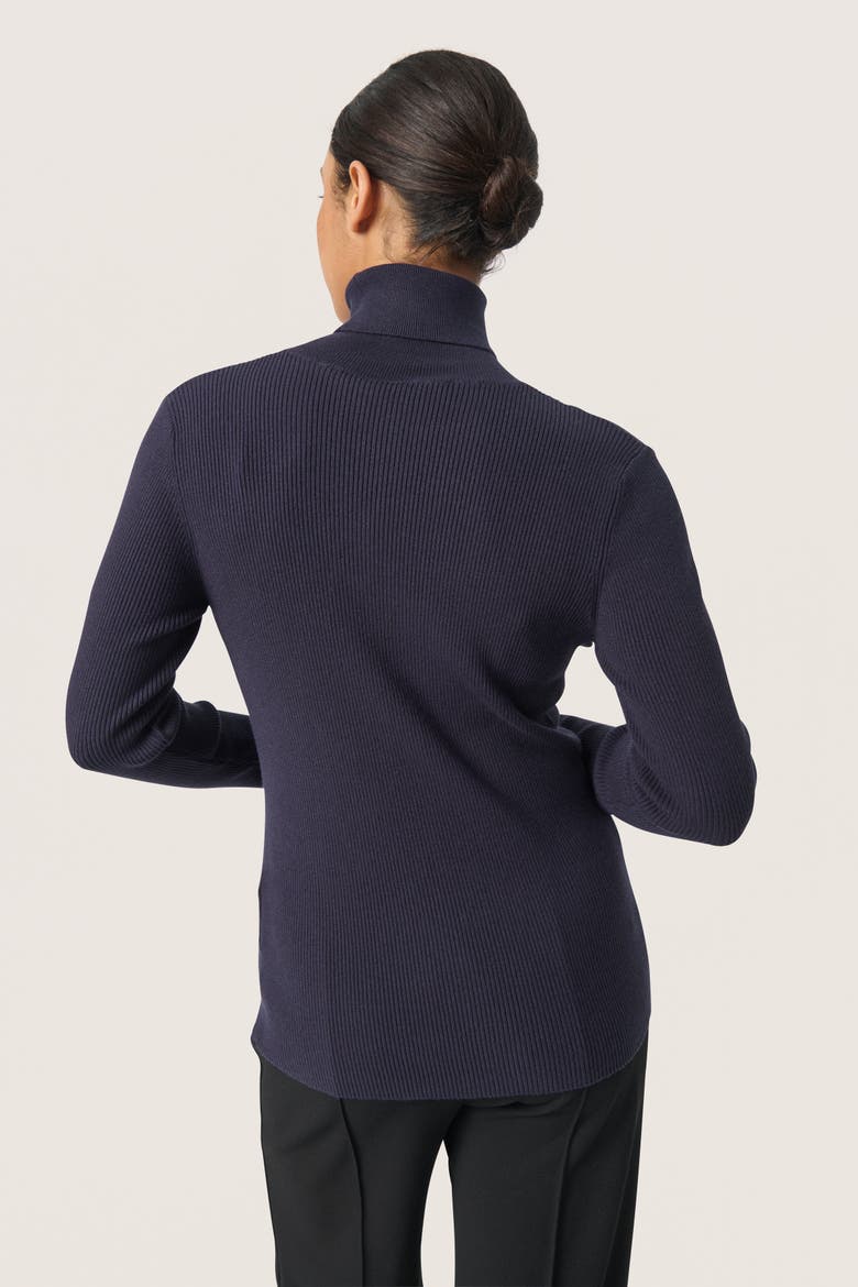 SLSina Rollneck Slim Fit Pullover, Alternate, color, Night Sky
