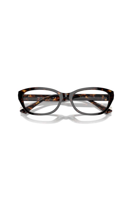 Jimmy Choo 55mm Oval Optical Glasses In Brown