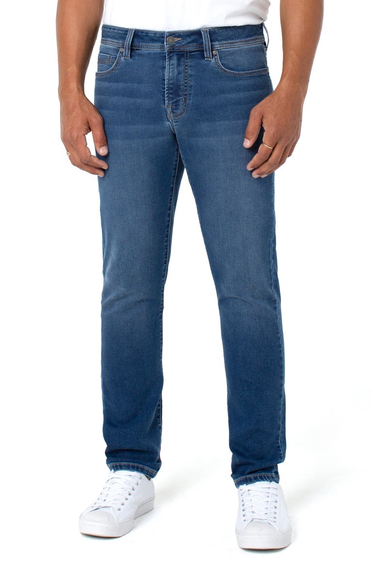 Kingston Modern Slim Straight Leg Jeans, Main, color, LINTON