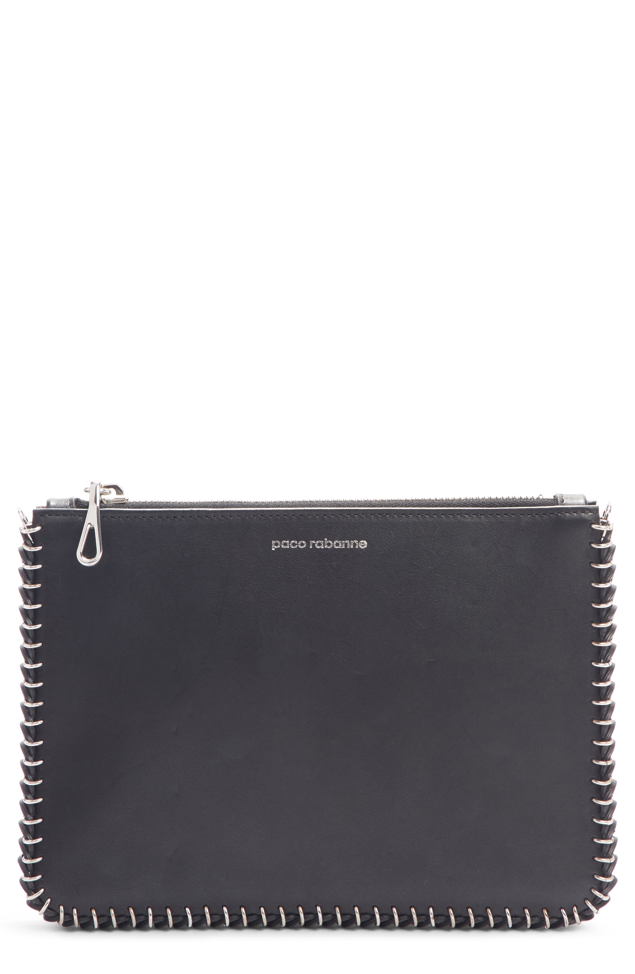 Rabanne paco rabanne Calfskin Leather Crossbody Bag, Main, color, 