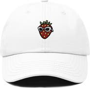 Dalix Strawberry Embroidered Casual Cap