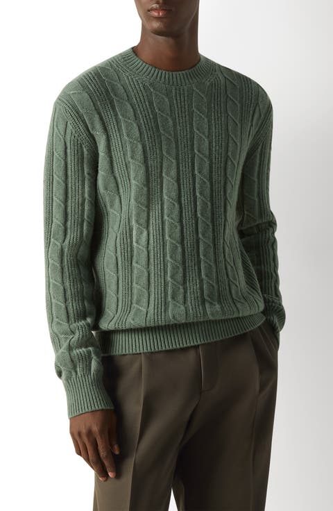 Cable Stitch Cashmere Sweater