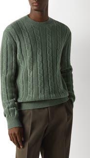 ZEGNA Cable Stitch Cashmere Sweater